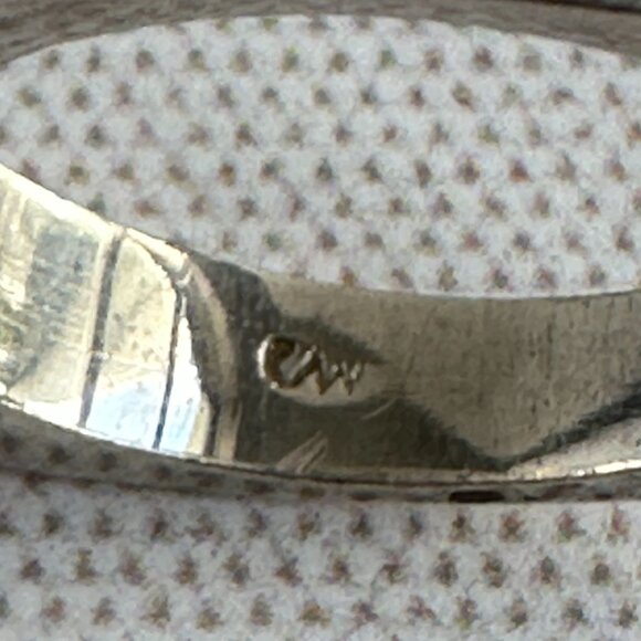 Sterling Silver Rainbow Inlay Band Ring Size 8 - Picture 6 of 7